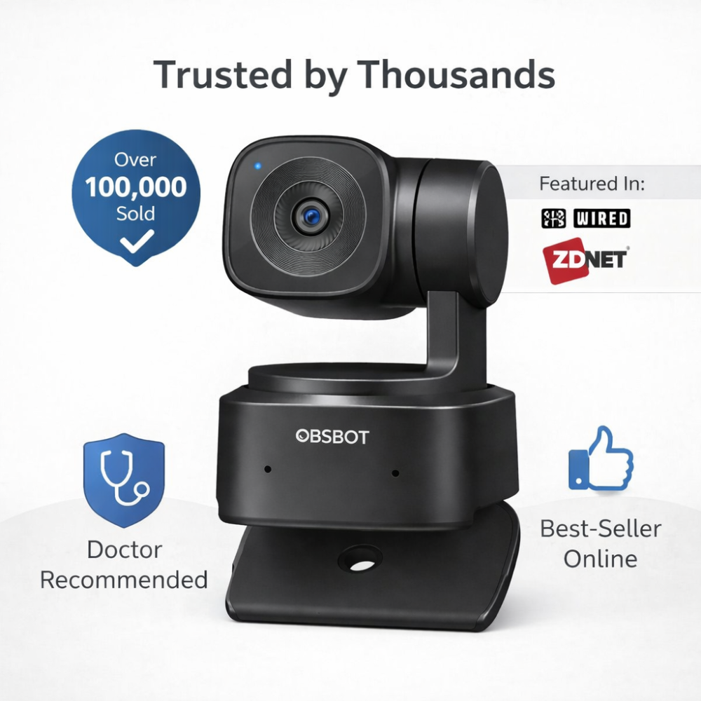 OBSBOT Tiny SE: Professional AI-Tracking Webcam That Follows Your Every Move—At a Price That Won't Break Your Budget